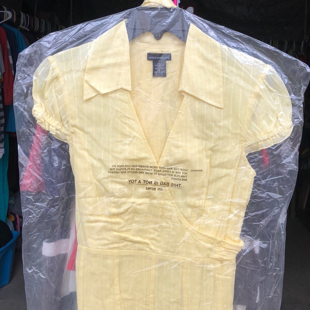 Yellow summer dress